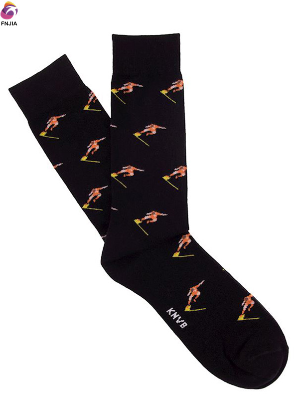 Трикотажные жаккардовые футбольные носки