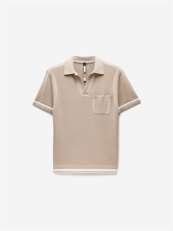 Изготовленный на заказ мужской вязаный свитер поло Lvory