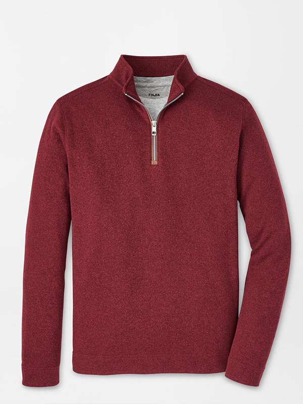 Изготовленный на заказ мужской свитер-пуловер FNJIA на молнии 1/4#039;s