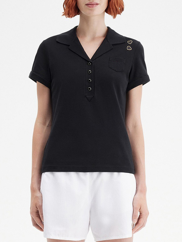 Женская рубашка поло с вязаным карманом FNJIA с индивидуальным дизайном