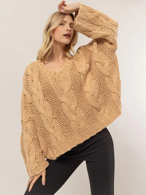 Изготовленный на заказ повседневный женский джемпер Cable Casual Women's Fashion Jumper