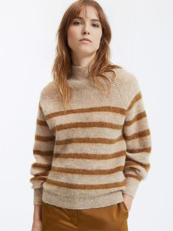 Повседневный джемпер в полоску FNJIA с индивидуальным дизайном для женщин