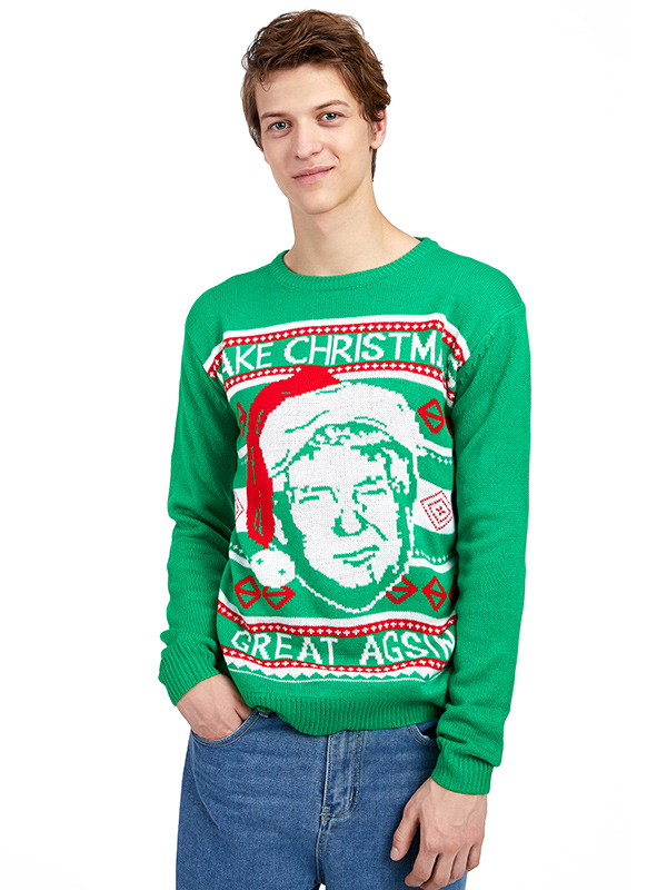 Настройте рождественский свитер необычного лидера Трампа на свой вкус