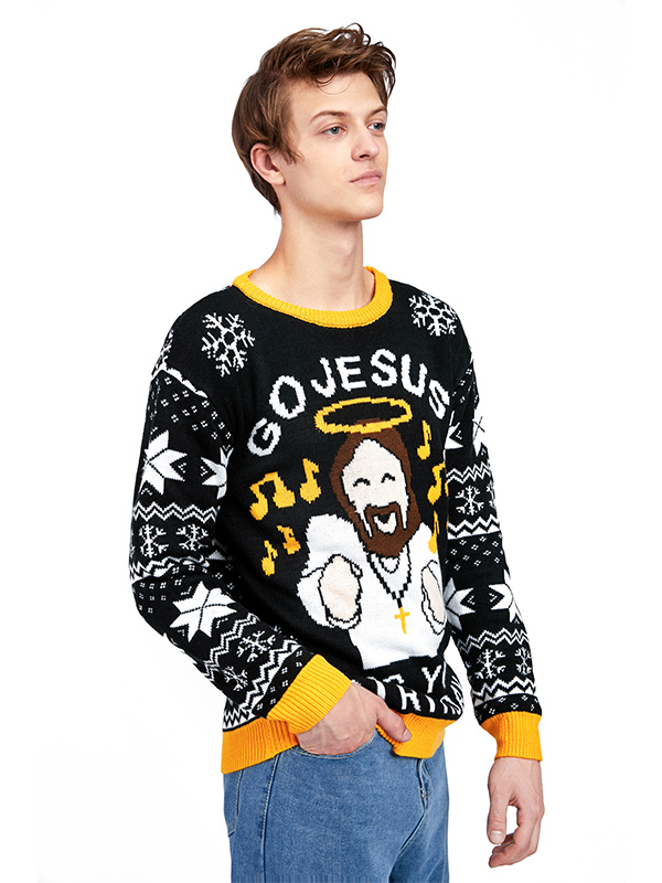 Изготовленный на заказ Рождественский свитер FNJIA God для мужчин