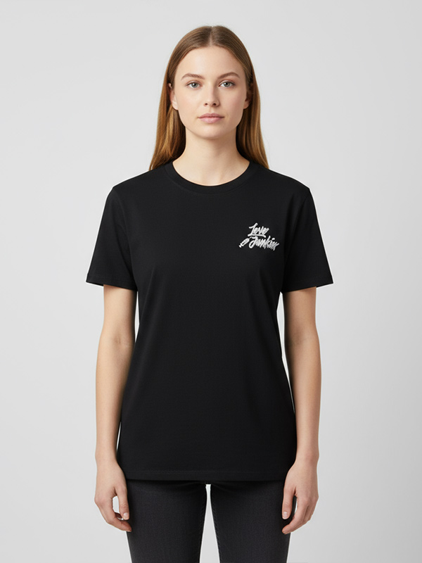 Изготовленная на заказ женская модная повседневная футболка с вышитым логотипом