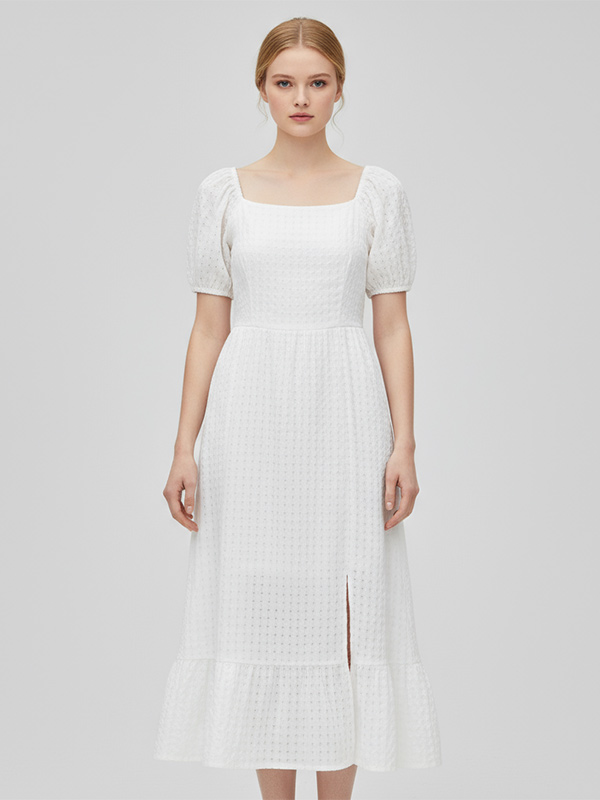 Повседневное плиссированное платье FNJIA длиной до колен, сшитое на заказ