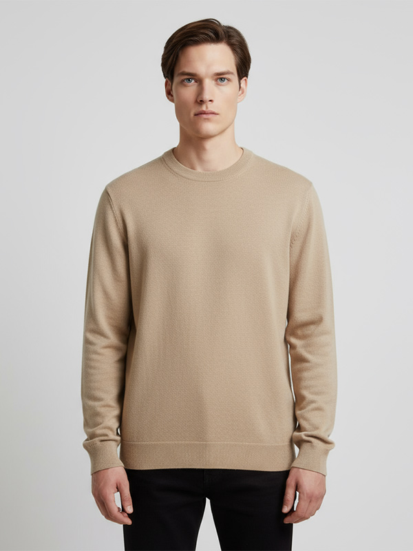 Повседневный свитер с однотонным пуловером FNJIA на заказ