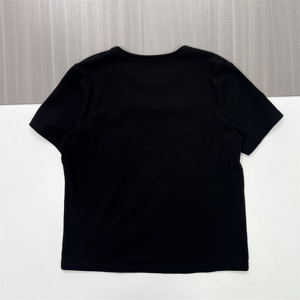 Футболка с круглым вырезом на заказ: Короткий рукав, приталенный крой, Базовый дизайн