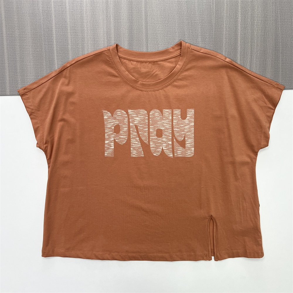 Трикотажная футболка с графическим принтом на заказ: Круглый вырез, короткий рукав, дизайн оверсайз