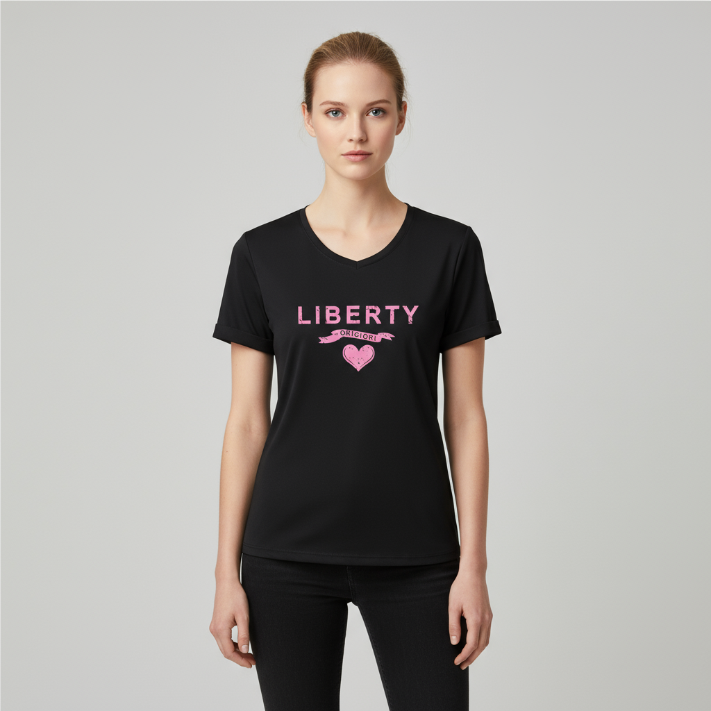 Футболка с индивидуальным рисунком: V-образный вырез, короткий рукав, оригинальный дизайн