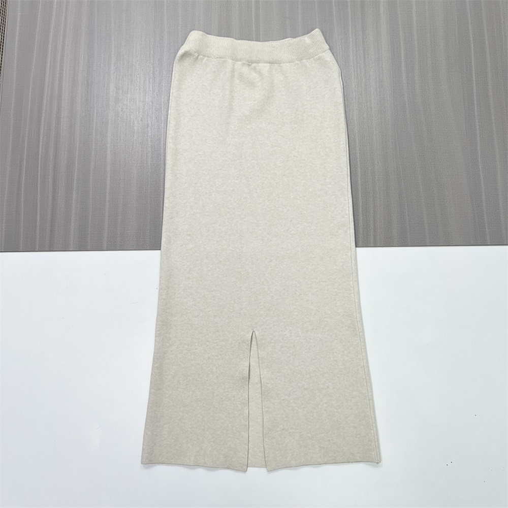 Трикотажная юбка миди на заказ: Завышенная талия, прямой крой, Минималистичный дизайн