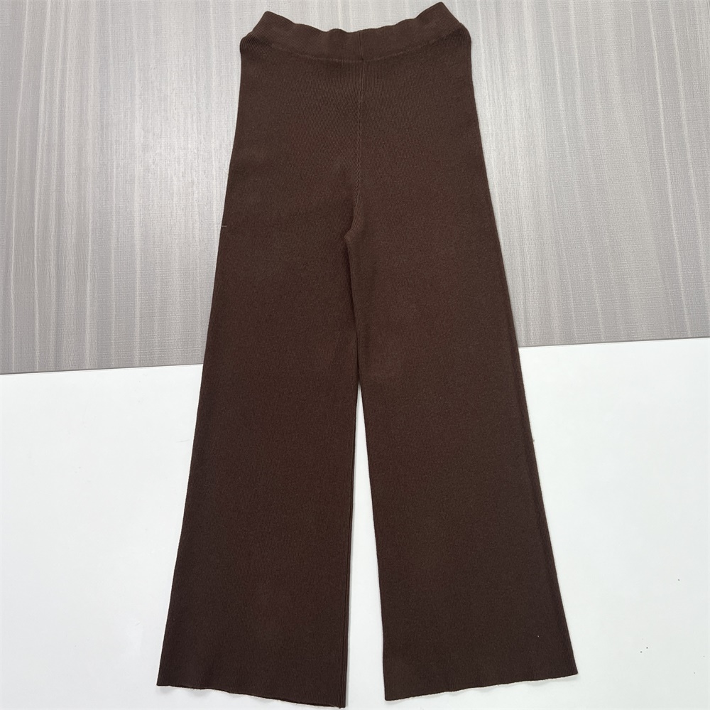 Трикотажные брюки с широкими штанинами на заказ: Завышенная талия, свободный крой, минималистичный дизайн