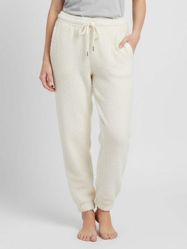 Джоггеры для бега трусцой на флисовой подкладке: Завязки на талии, приятная текстура, незаменимая одежда для отдыха