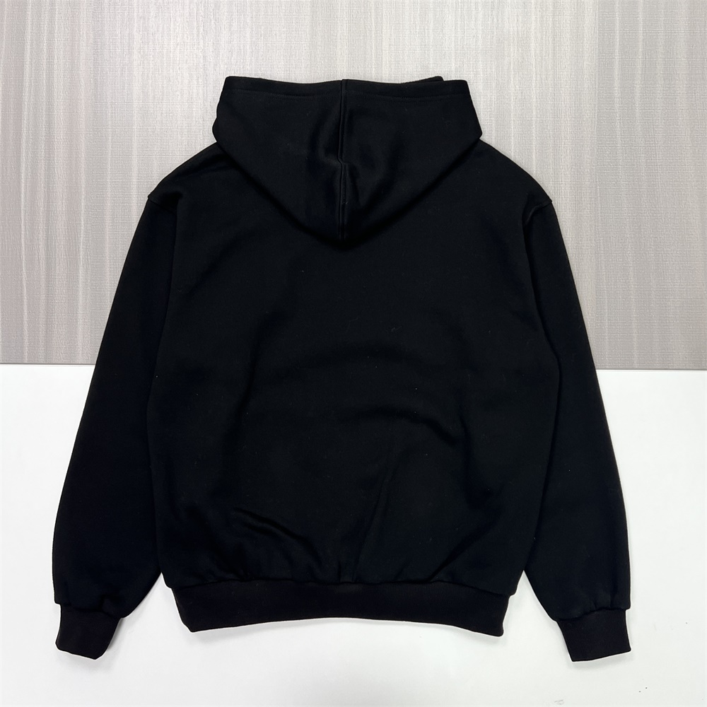 Мужская черная толстовка оверсайз с капюшоном: Классический дизайн, карман-кенгуру, Повседневная одежда