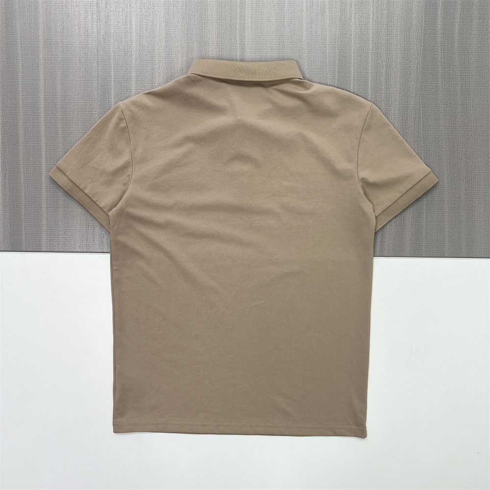 Мужская бежевая рубашка поло: Классический дизайн, мягкая текстура, Универсальная повседневная одежда