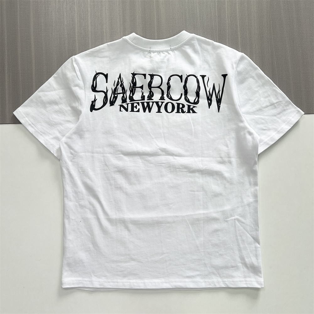 Мужская белая футболка с рисунком: Фиолетовый принт, Повседневная одежда