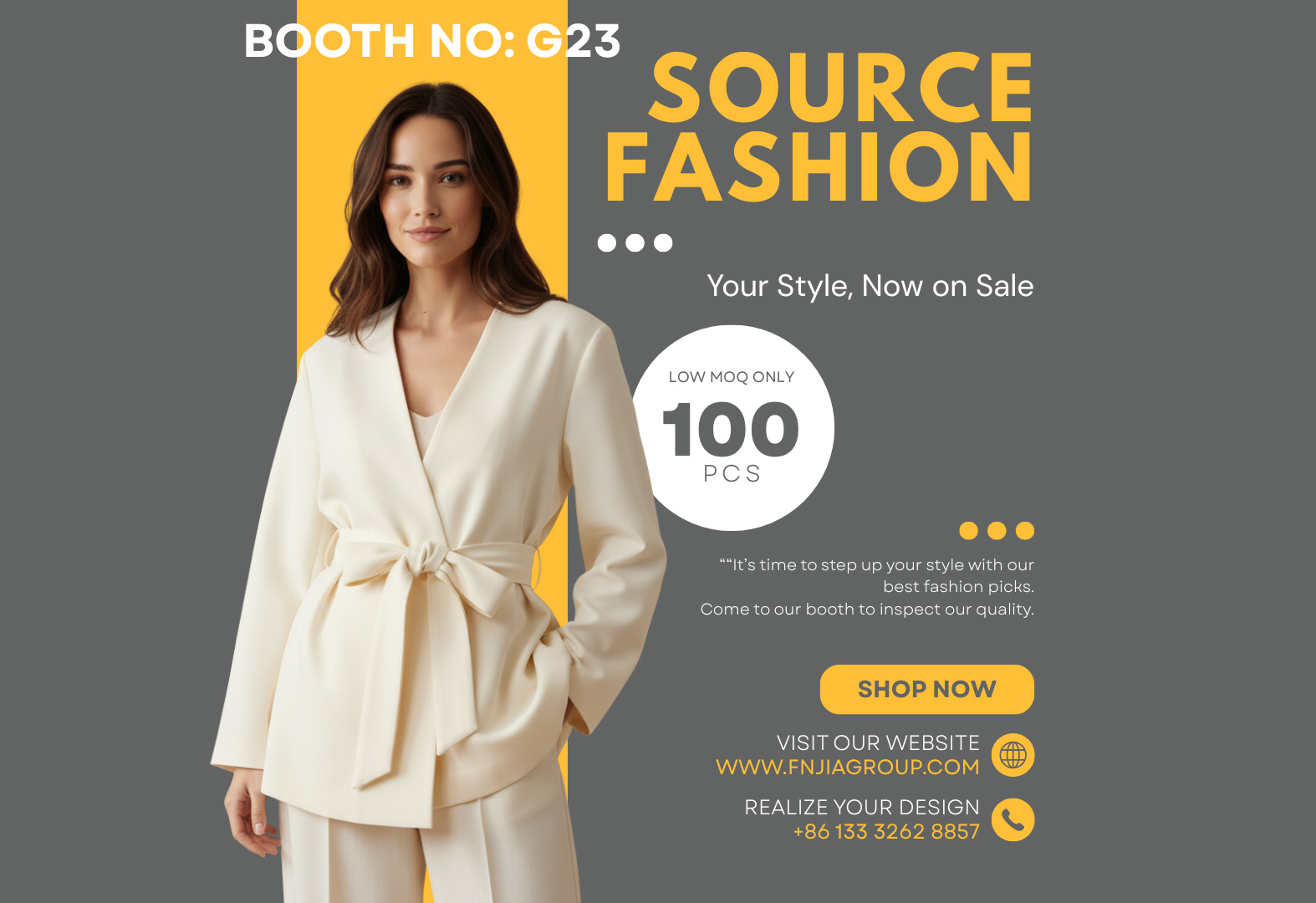 FNJIA примет участие в выставке одежды SOURCE FASHION.