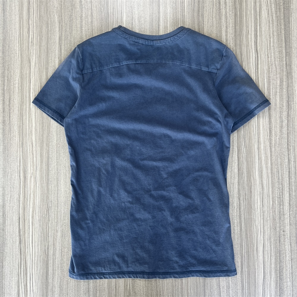 Женская футболка с вышивкой Doraemon: синий градиент, оверсайз, короткий рукав